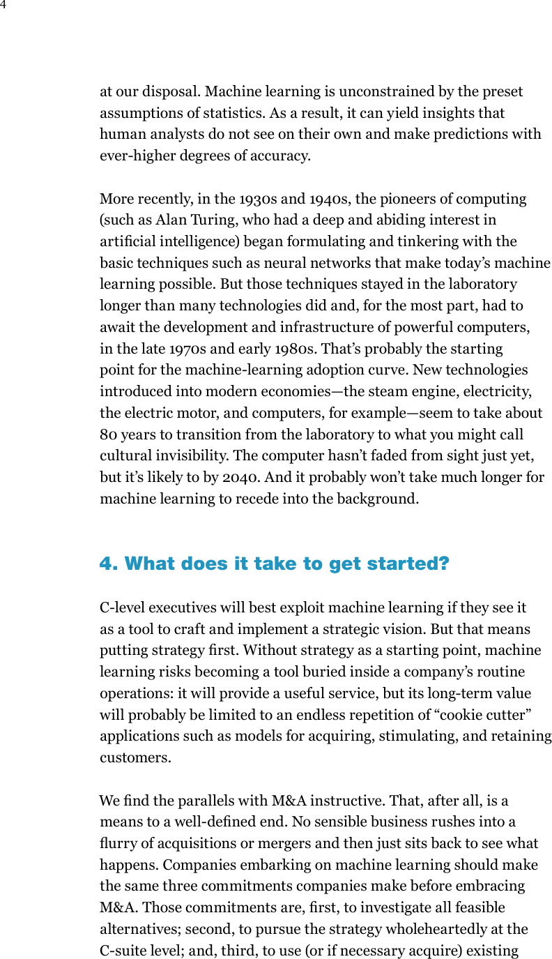 Page 4 of 9 - 2.1 - An Executives Guide To ML
