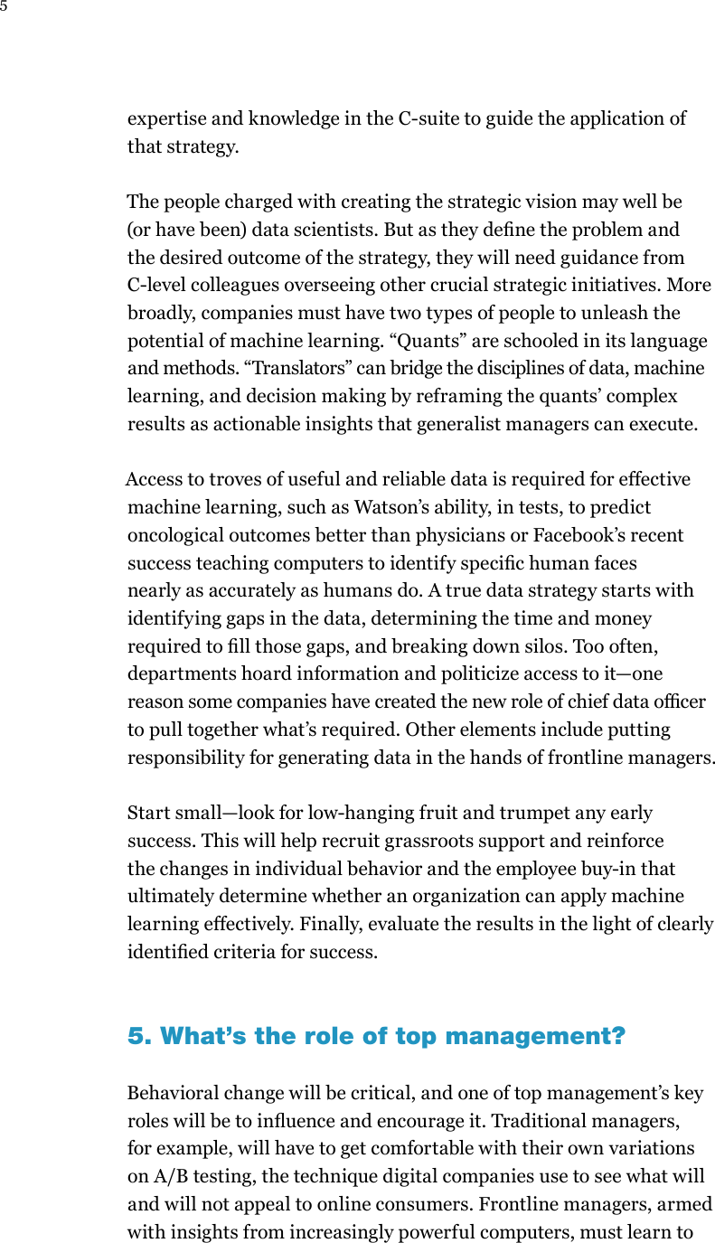 Page 5 of 9 - 2.1 - An Executives Guide To ML
