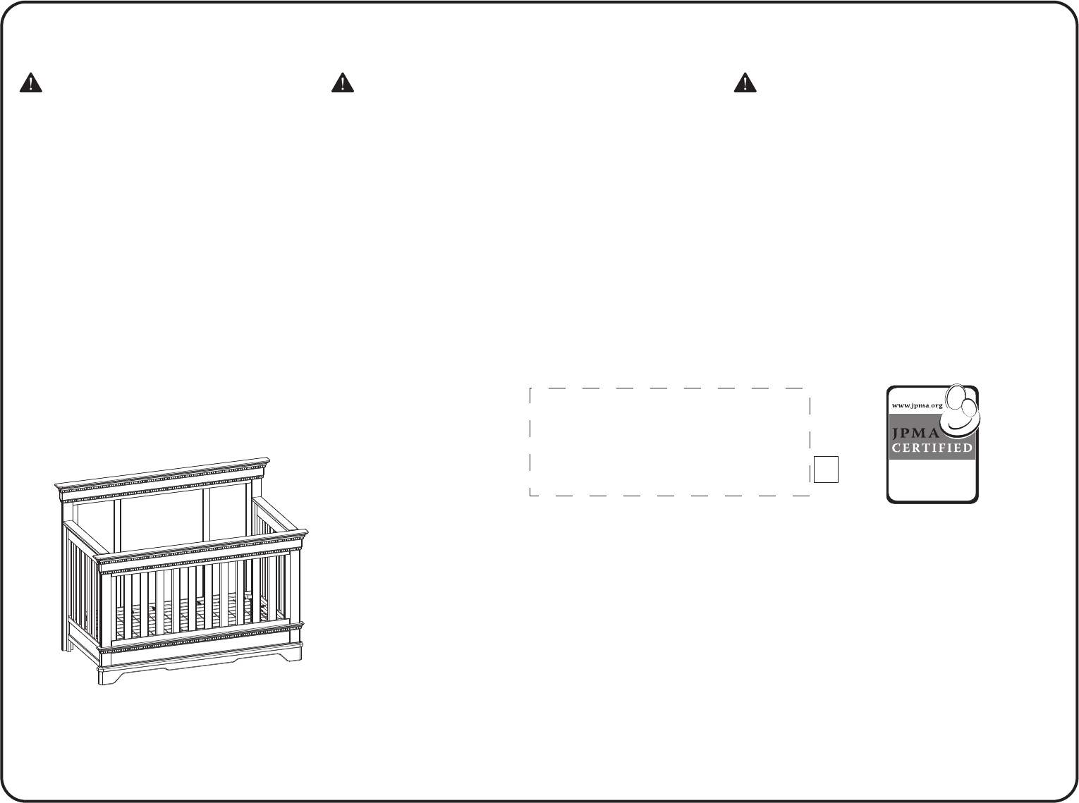 27065 329150 Tivoli Crib N More Assembly Instructions