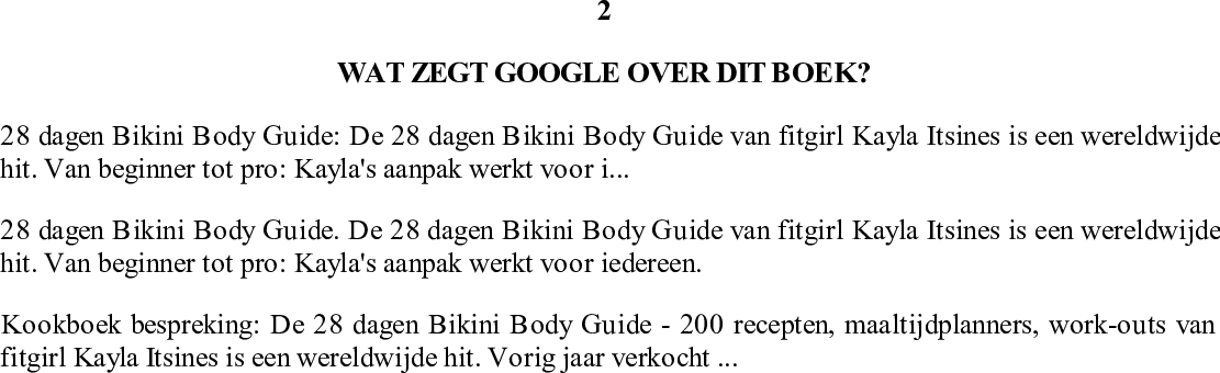 Page 4 of 4 - 28 Dagen Bikini Body Guide PDF / EPUB - [M6GDMAQ5EW] 28-dagen-bikini-body-guide-M6GDMAQ5EW