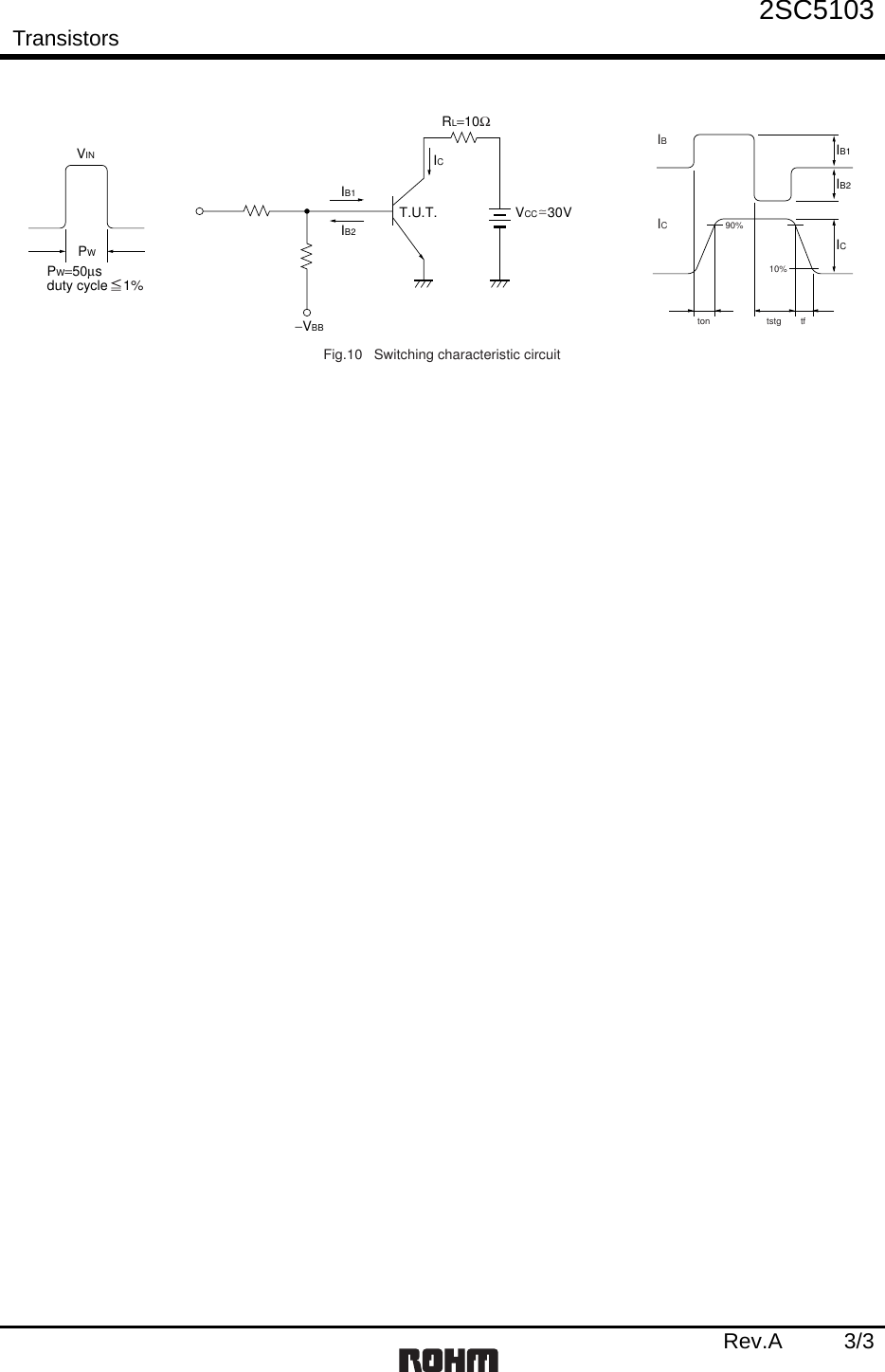 Page 3 of 5 - 2SC5103 - Datasheet. Www.s-manuals.com. Rohm
