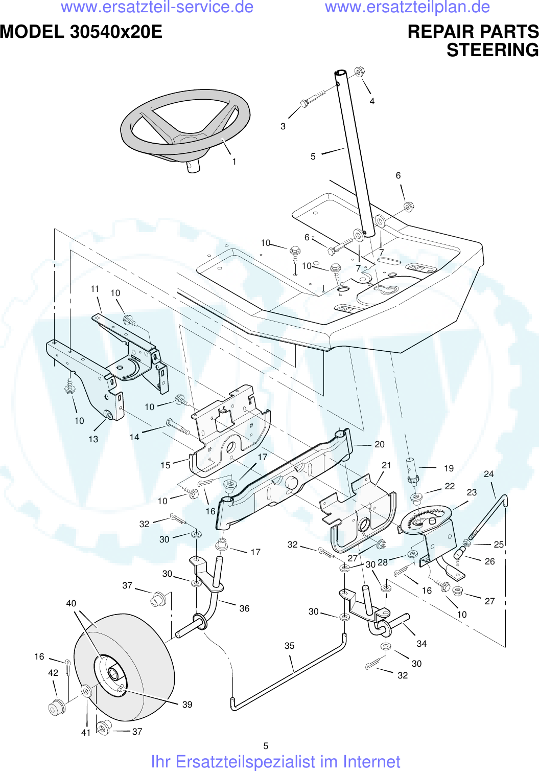 Page 5 of 12 - Fiche Parts List 30540x20E  !!