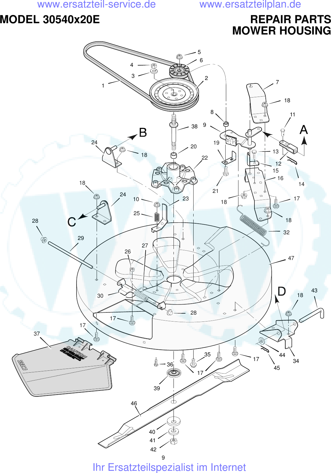 Page 9 of 12 - Fiche Parts List 30540x20E  !!