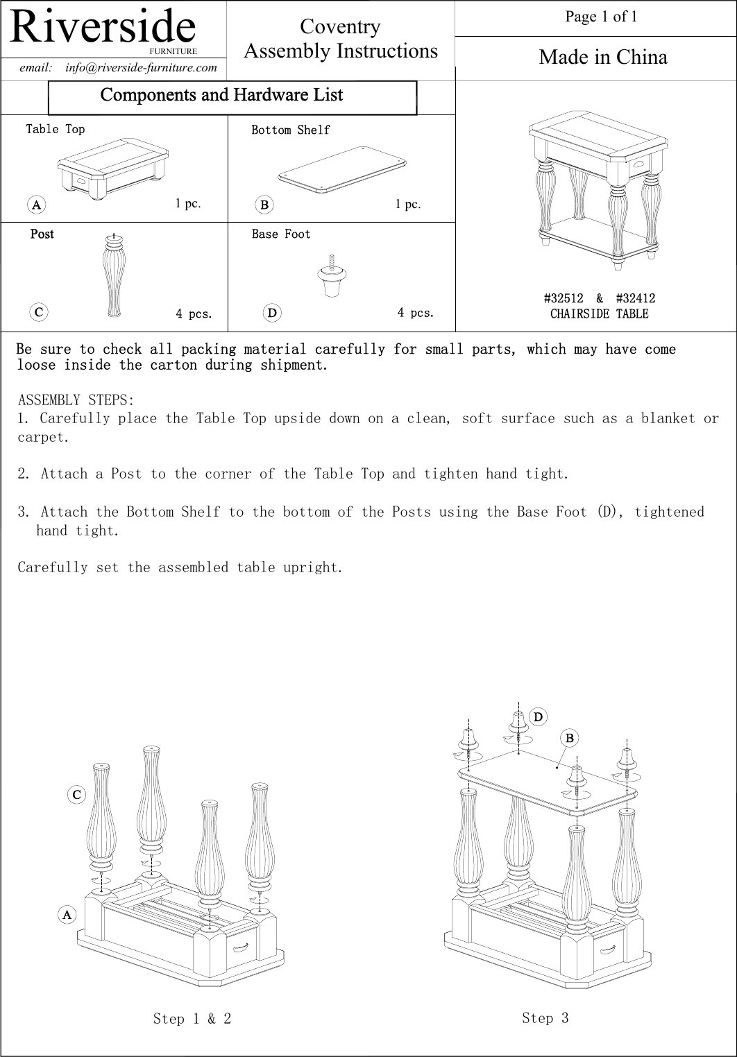 Page 1 of 1 - I  32512-32412-inst