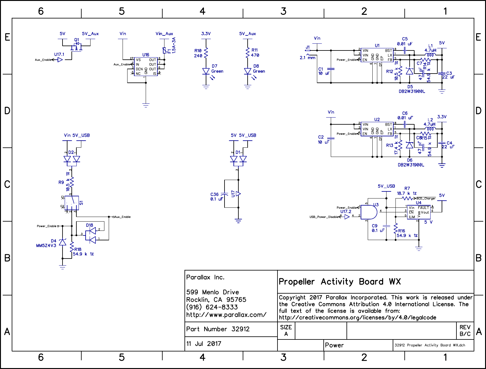 Page 1 of 4 - DipTrace Schematic - 32912 Propeller Activity Board WX.dch 32912-propeller-activity-board-wx-schematic-rev-b-and-c