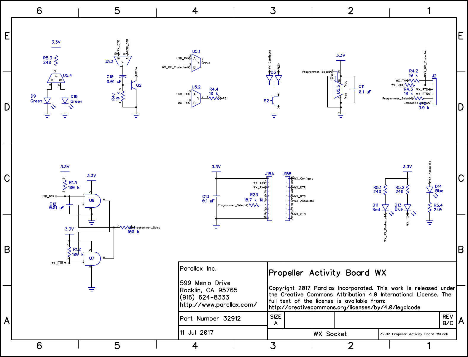 Page 2 of 4 - DipTrace Schematic - 32912 Propeller Activity Board WX.dch 32912-propeller-activity-board-wx-schematic-rev-b-and-c