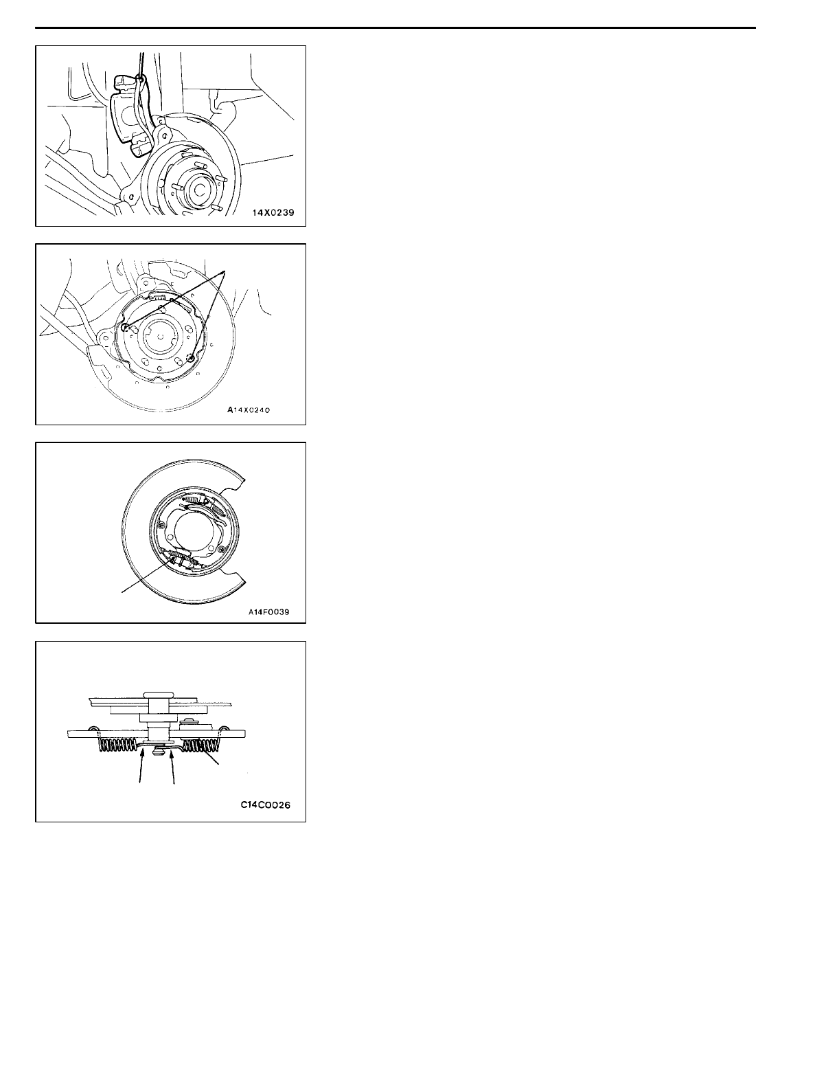 Manual GALANT Mitsubishi Parking Brakes 36