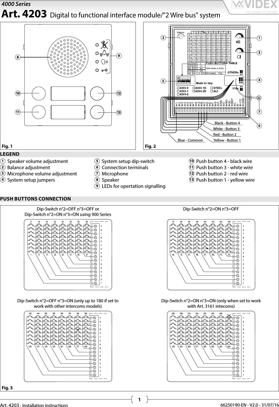 Page 1 of 8 - 4203 Installation Instructions