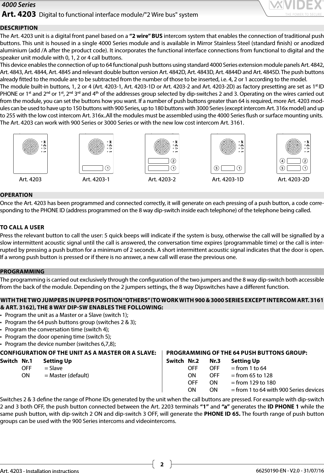 Page 2 of 8 - 4203 Installation Instructions