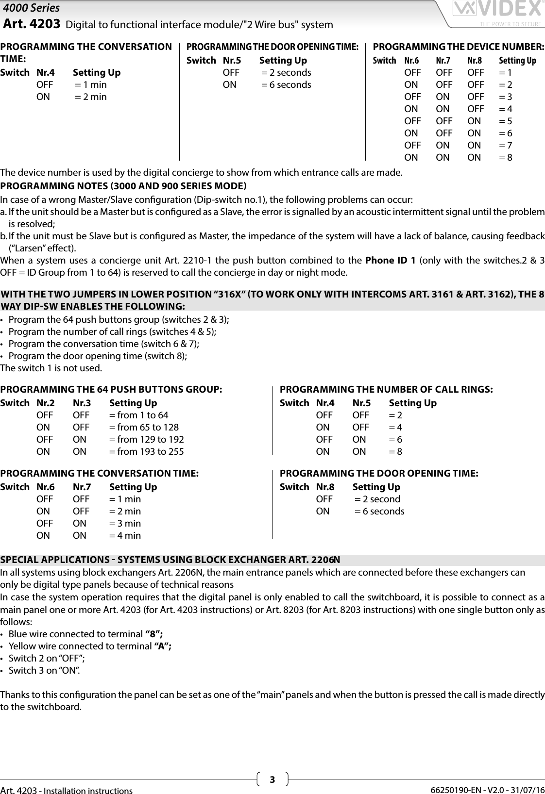 Page 3 of 8 - 4203 Installation Instructions