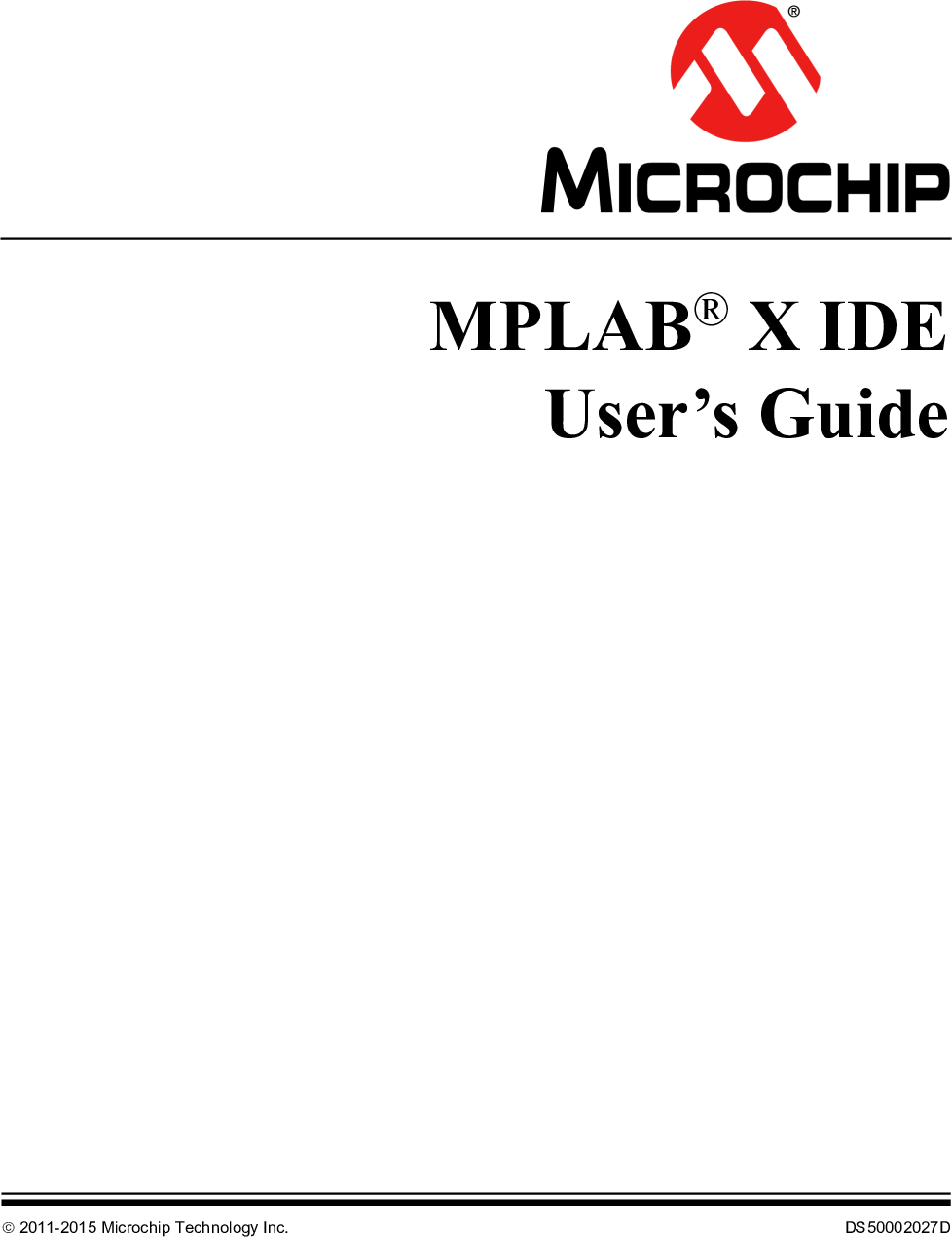 Mplab X Ide User S Guide d User