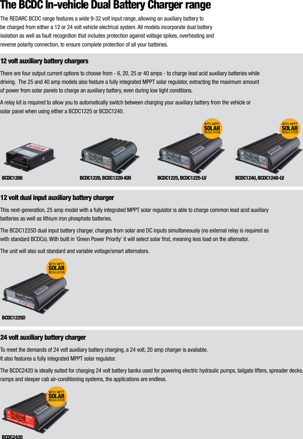 Page 2 of 4 - BCDC Range (Current With BCDC1225D) 5051 Brochure 161031 LR