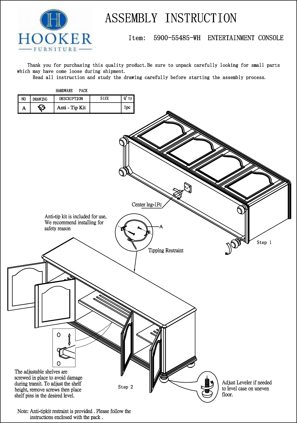 Page 1 of 1 - 新增  5900 Assembly Instruction 5900-55485-wh-assembly