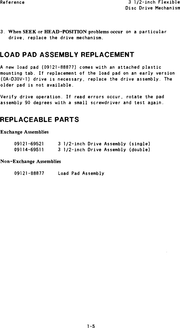 Page 6 of 6 - 5957-6567_3.5_Inch_Flexible_Disc_Drive_Mechanism_Sep85 5957-6567 3.5 Inch Flexible Disc Drive Mechanism Sep85