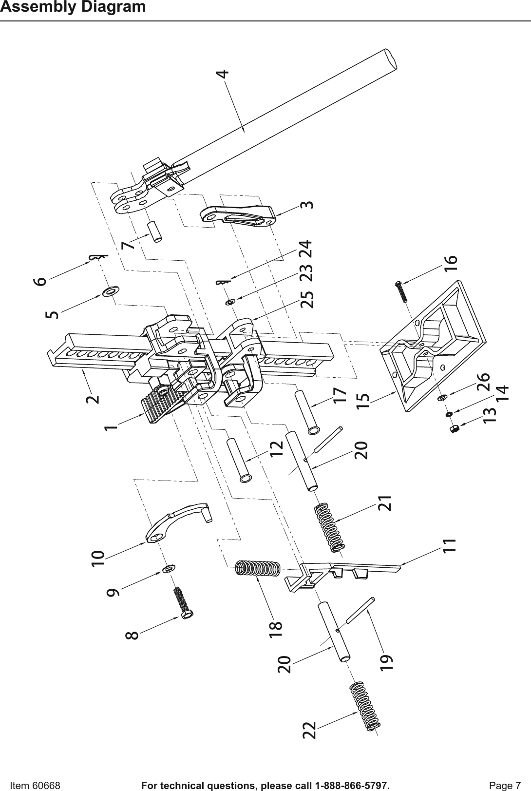 Page 7 of 8 - Manual For The 60668 42 In. High Lift Farm Jack