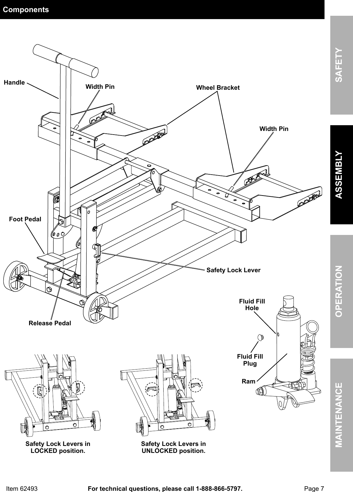 Page 7 of 12 - Manual For The 62493 High Lift Riding Lawn Mower / ATV