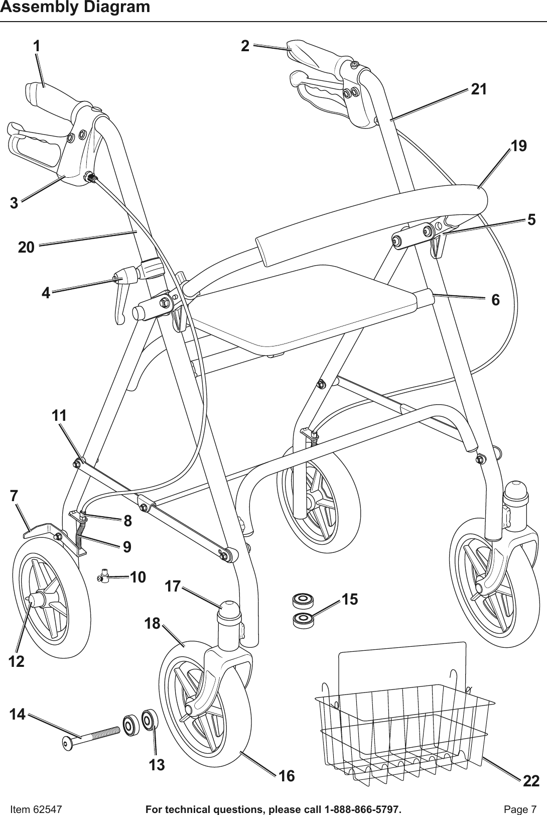 Page 7 of 8 - Manual For The 62547 Sit-or-Stand Behind Rolling Walker