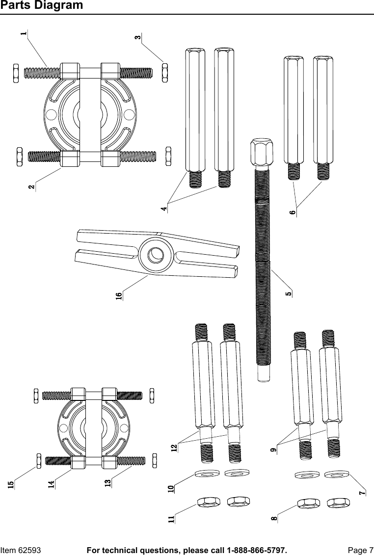 Page 7 of 8 - Manual For The 62593 Bearing Separator And Puller Set