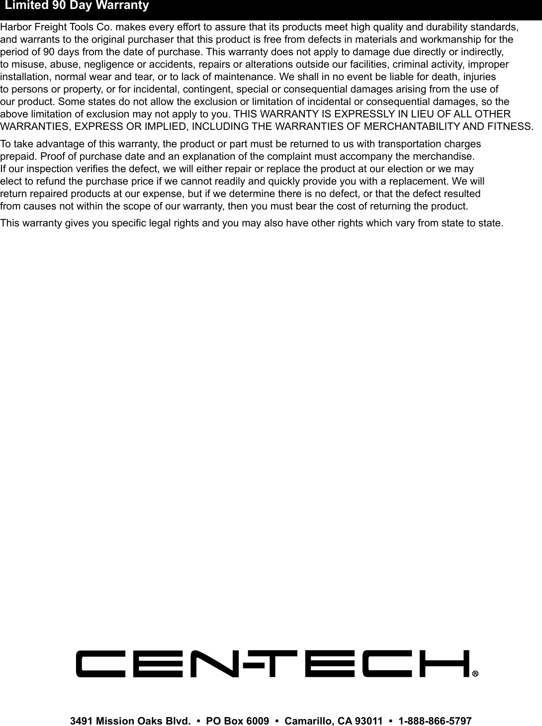 Page 12 of 12 - Manual For The 63043 2/40/200 Amp 6/12V Wheel Charger With Start