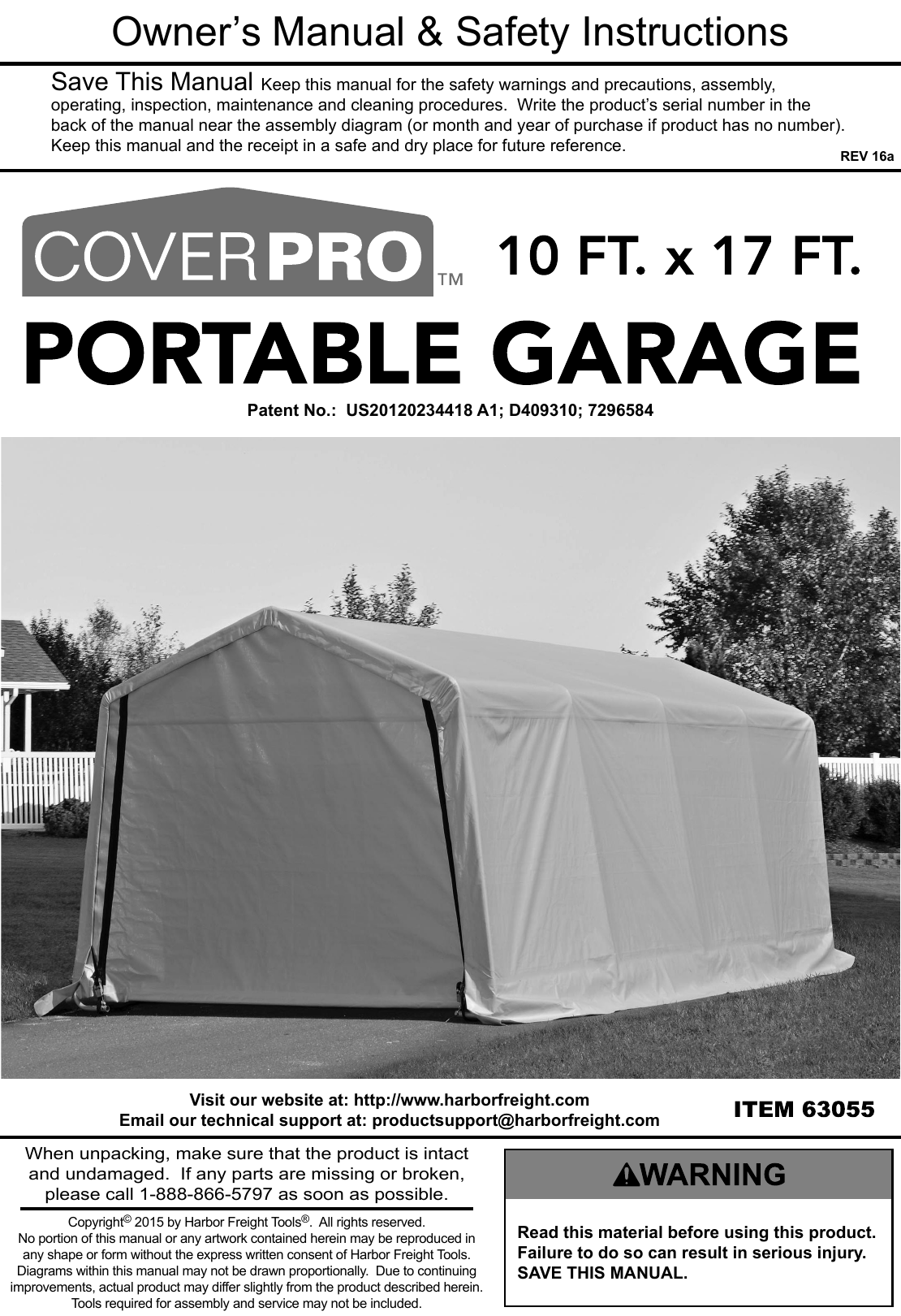 CoverPro Foot Achor for 10’ X 20’ Portable Car Canopy Frame Part Number #8 