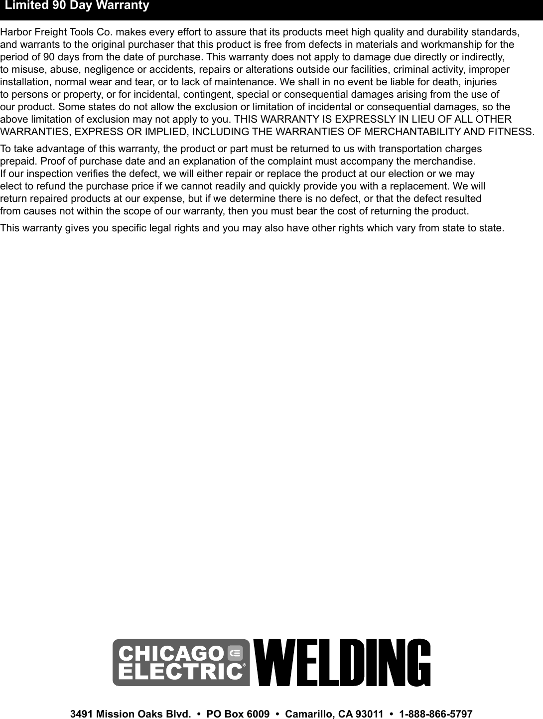 Page 12 of 12 - Manual For The 63122 Auto Darkening Welding Helmet With Blue Flame Design