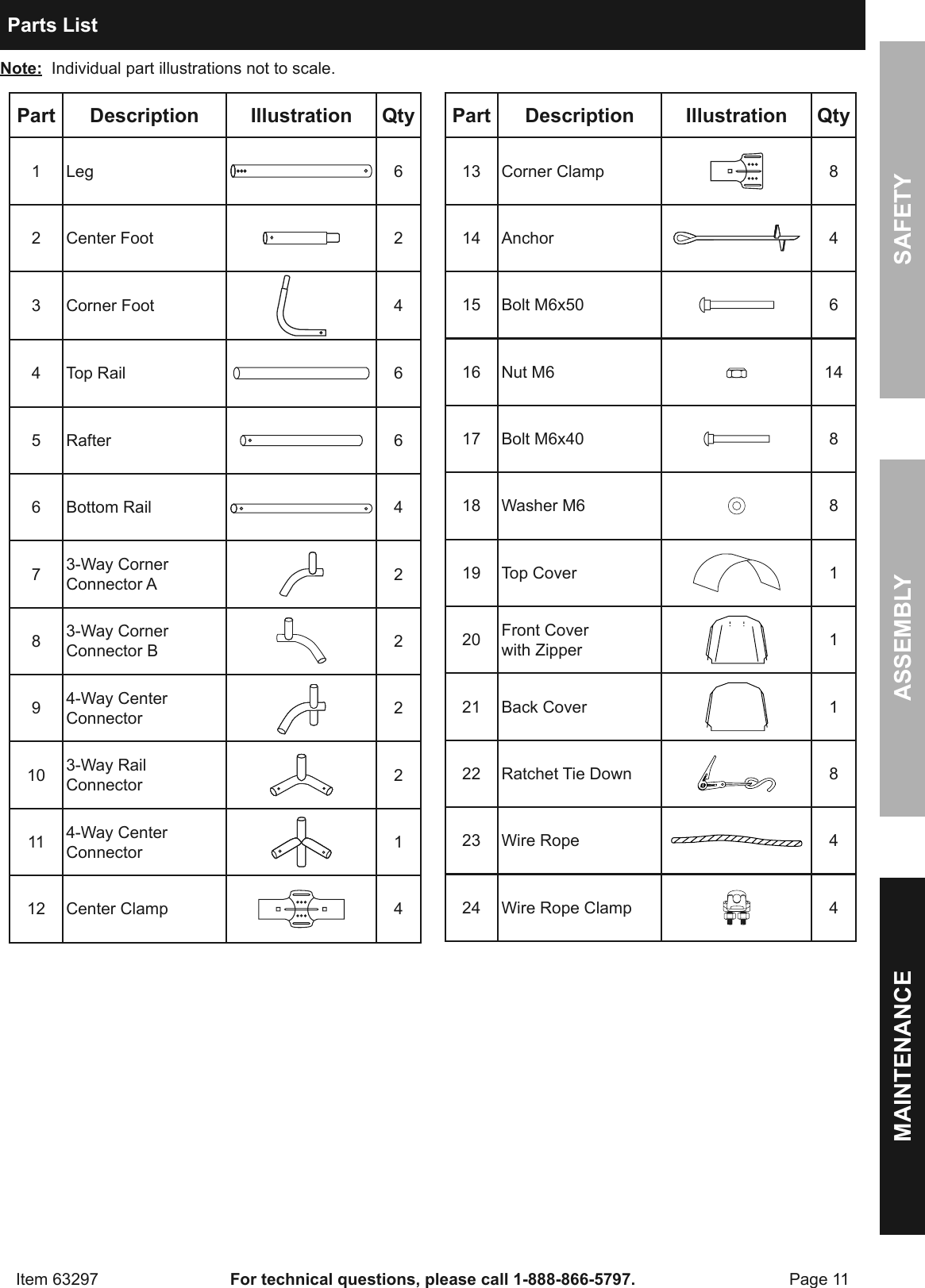 Page 11 of 12 - Manual For The 63297 10 Ft. X Portable Shed