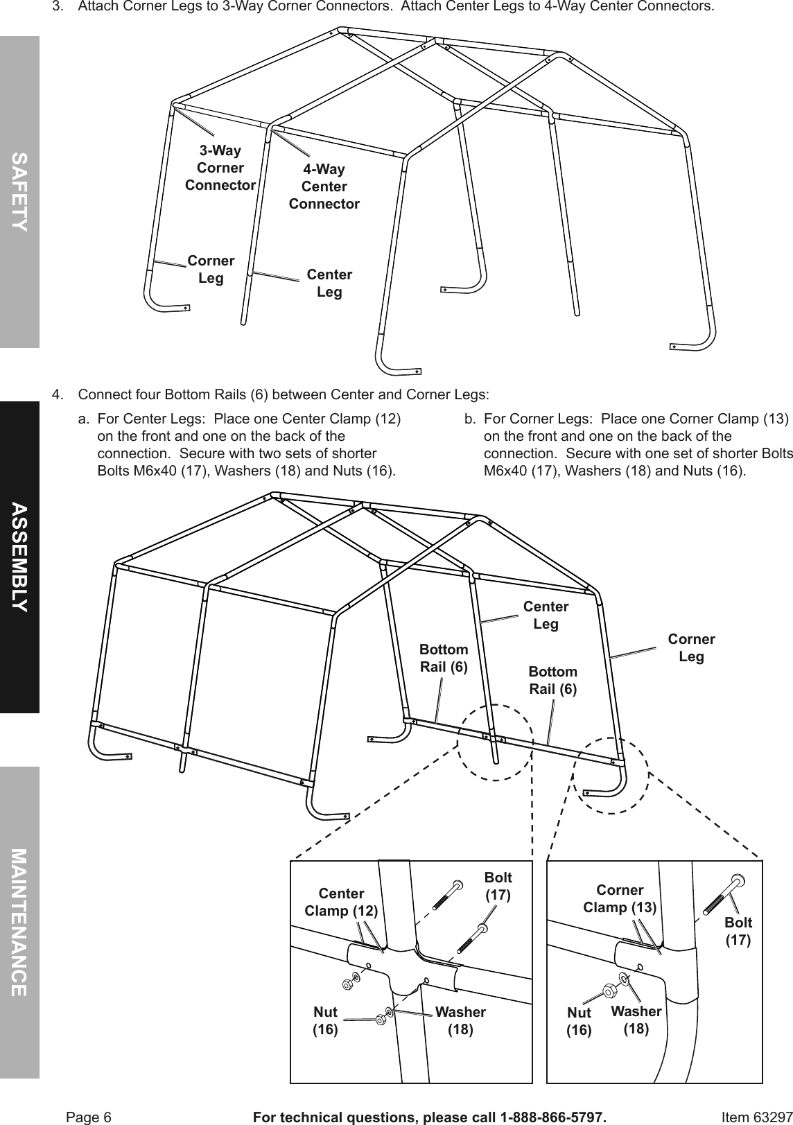 Manual For The 63297 10 Ft X Portable Shed