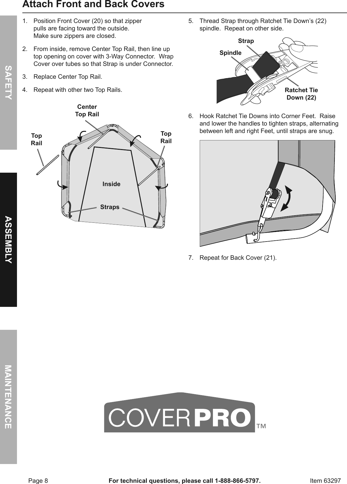 Page 8 of 12 - Manual For The 63297 10 Ft. X Portable Shed