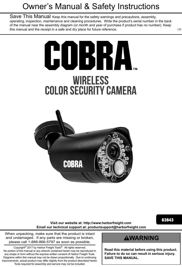 cobra wireless security camera