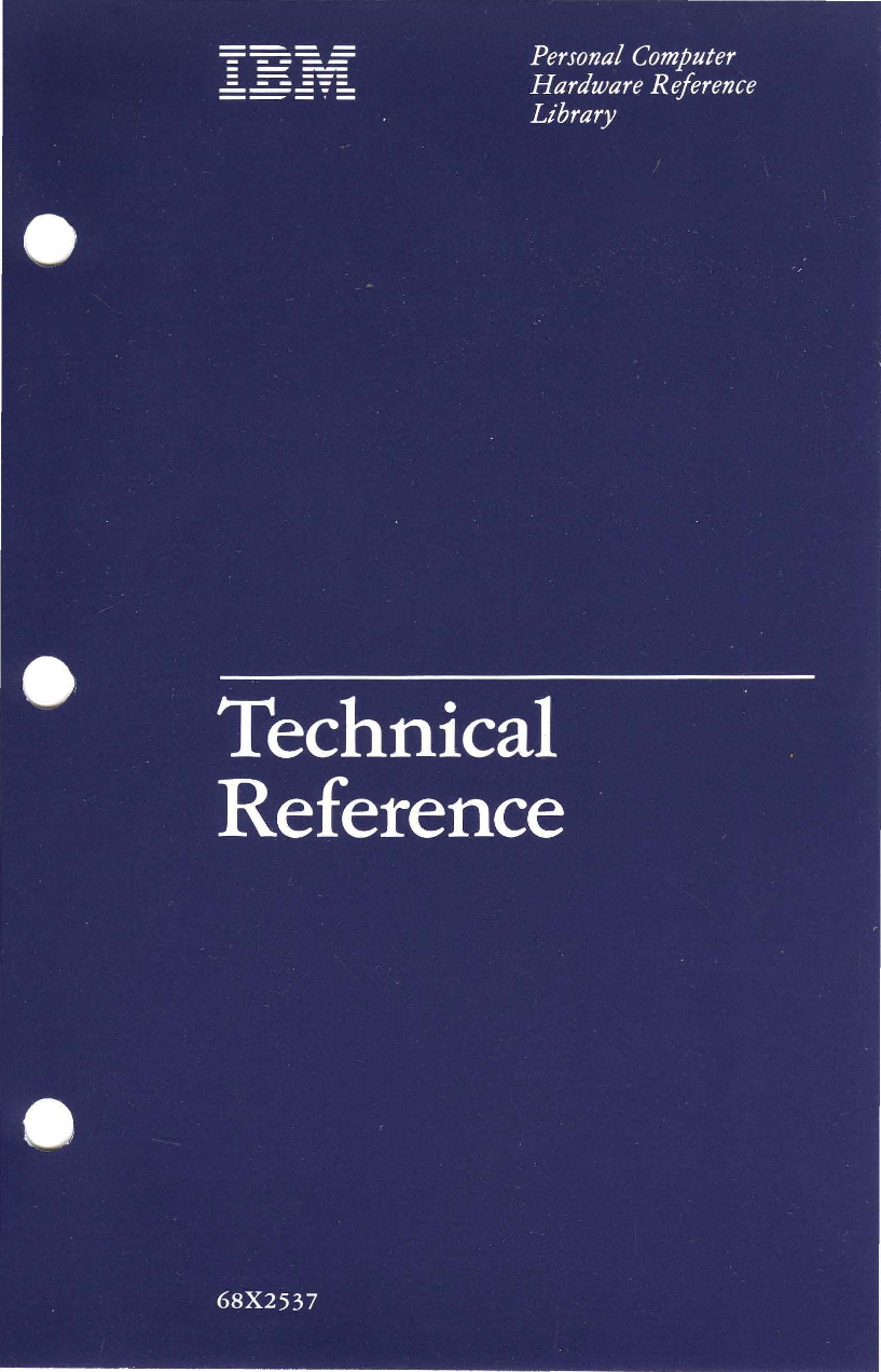 68X2537_XT286_Technical_Reference_Aug86 68X2537 XT286 Technical 