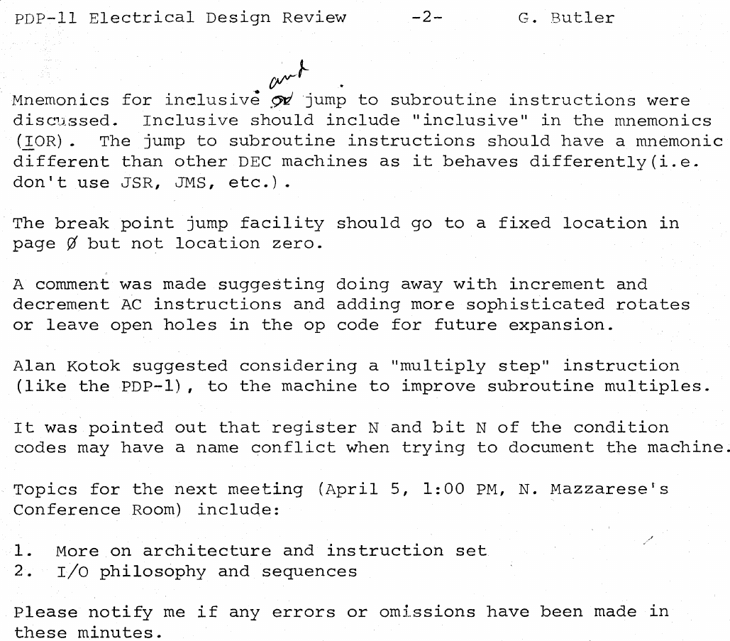 Page 2 of 2 - 690305_PDP-11_Electrical_Design_Review 690305 PDP-11 Electrical Design Review