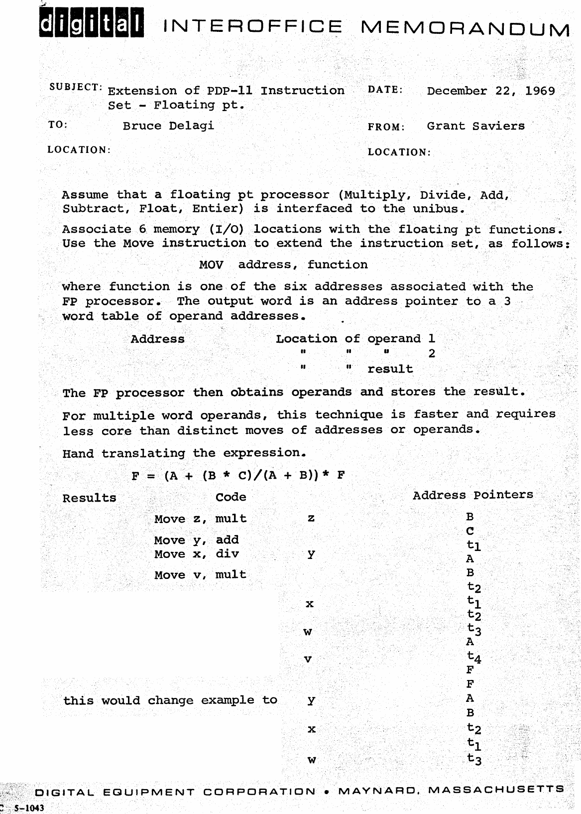 Page 1 of 2 - 691222_Extension_of_PDP-11_Instruction_Set_-_Floating_Point 691222 Extension Of PDP-11 Instruction Set - Floating Point