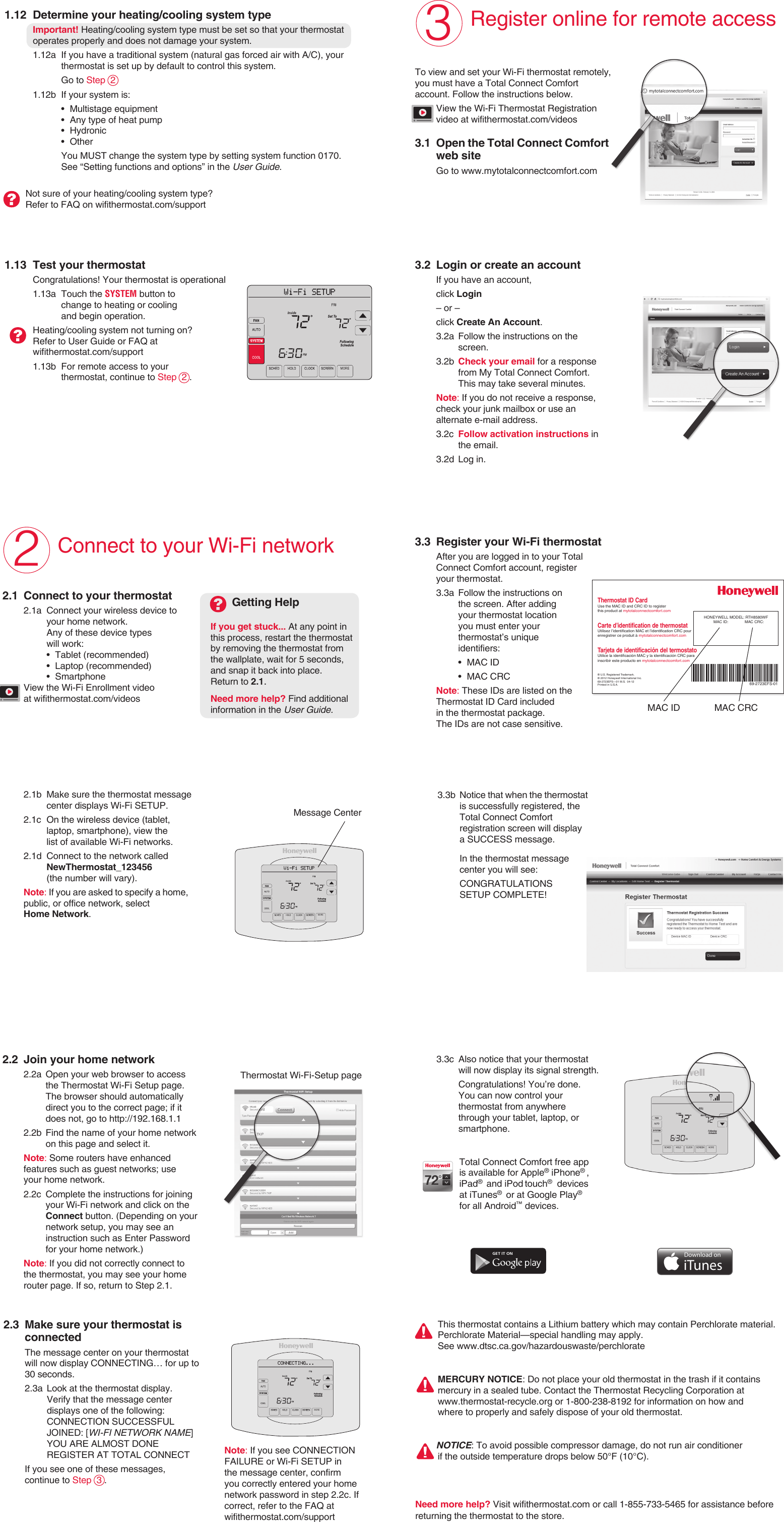 My Total Connect Comfort Com Th8321wf01 Th8321wf User Manual 33