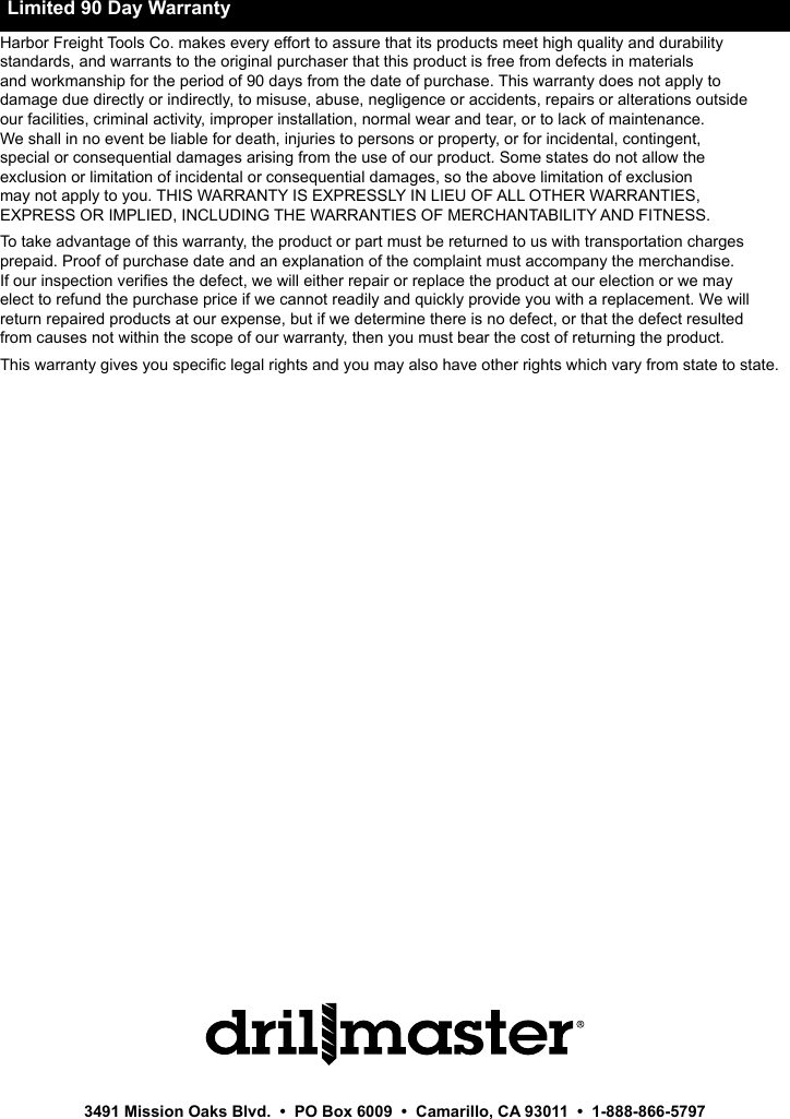 Page 12 of 12 - Manual For The 69487 6 In. Compact Palm Polisher