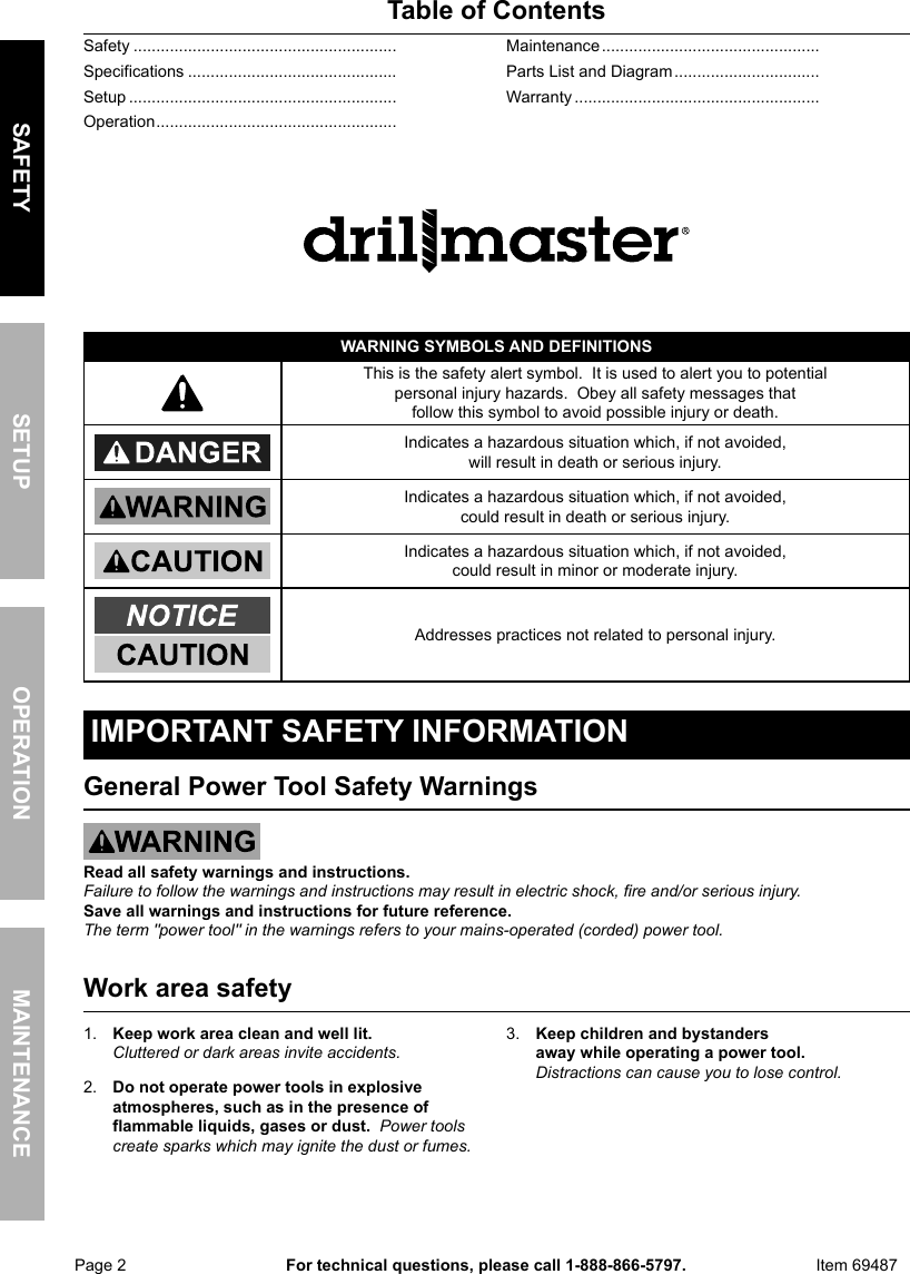 Page 2 of 12 - Manual For The 69487 6 In. Compact Palm Polisher