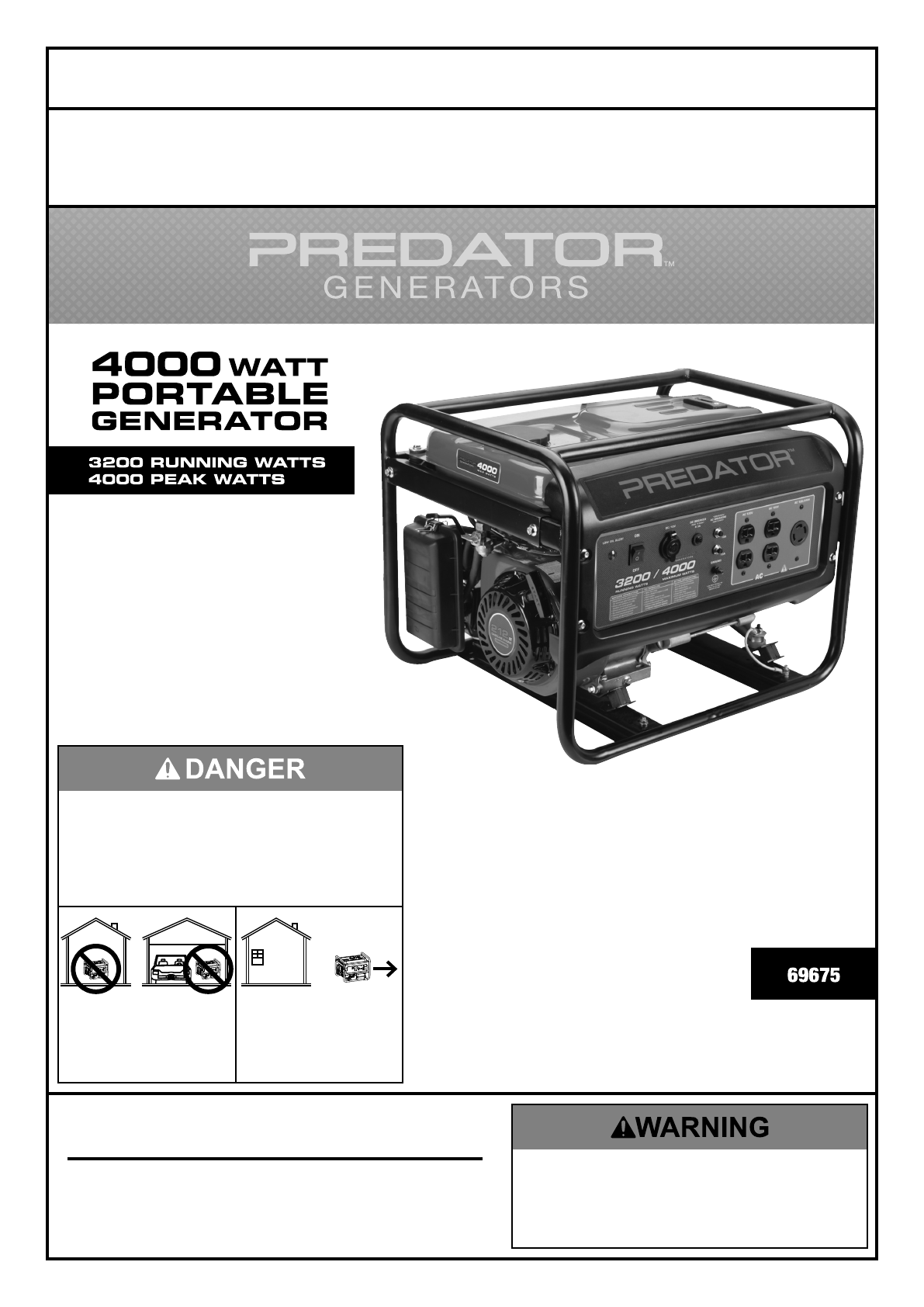 Predator 9000 Generator Manual