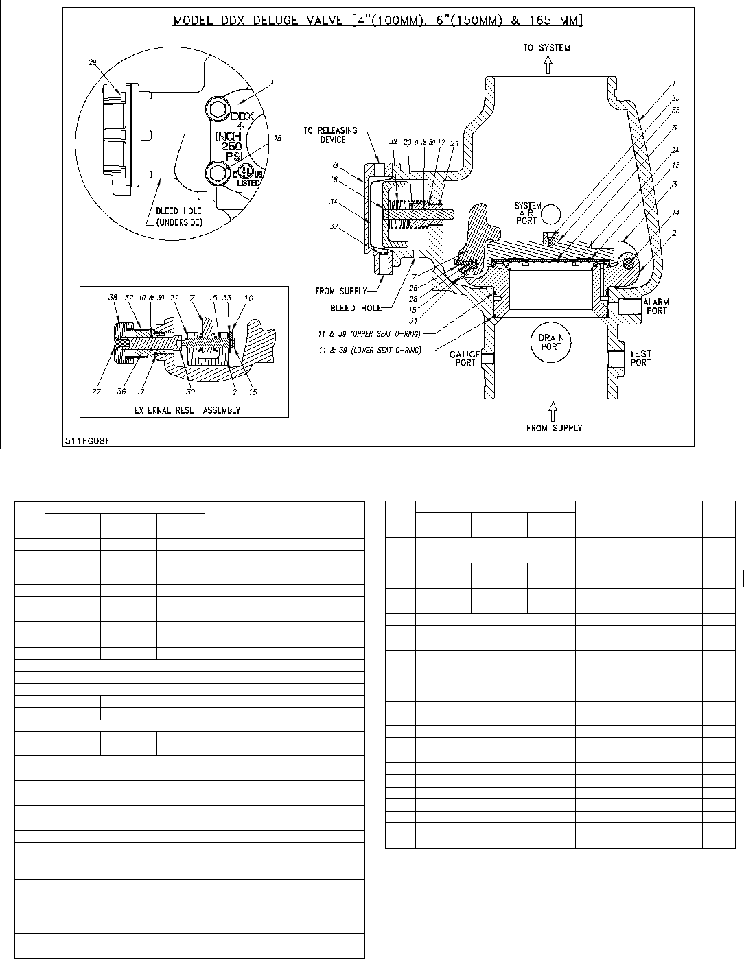 RELIABLE Single Interlock Preaction System 6103040026 739 LPCB DDX