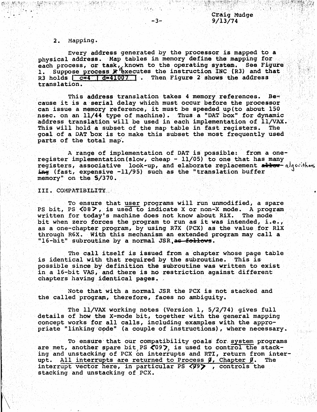 Page 4 of 8 - 740913_Summary_Of_11_VAX_Architecture 740913 Summary Of 11 VAX Architecture
