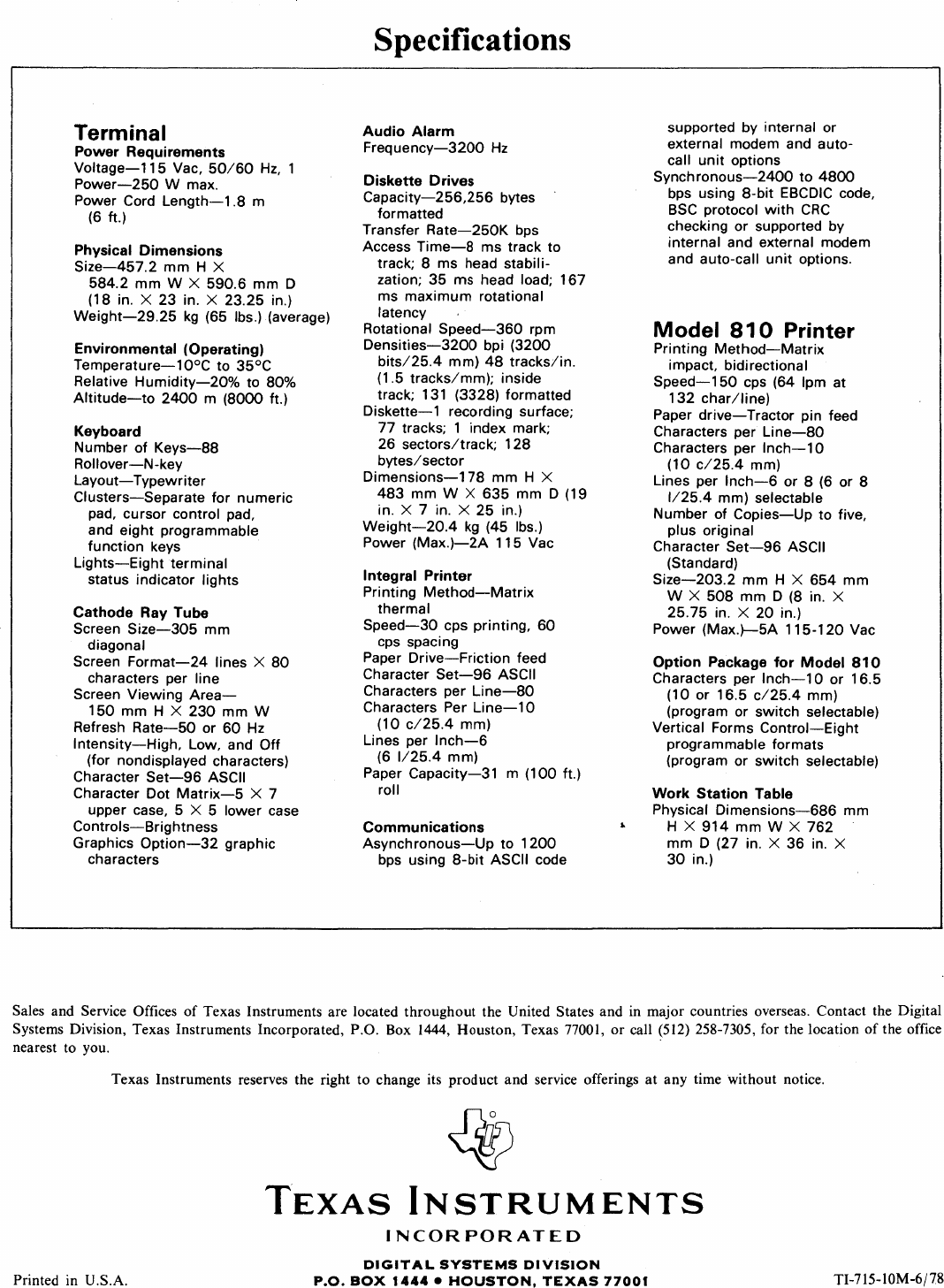 Page 10 of 10 - 771_Intelligent_Terminal_Brochure_Jun78 771 Intelligent Terminal Brochure Jun78