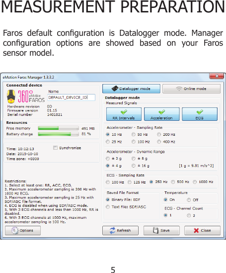Page 5 of 12 - 800764-1.3 Faros Quick Guide E Motion En