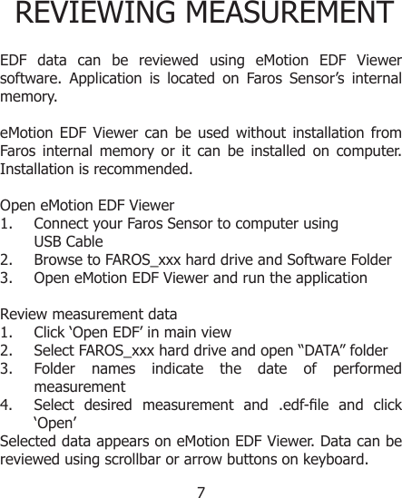 Page 7 of 12 - 800764-1.3 Faros Quick Guide E Motion En