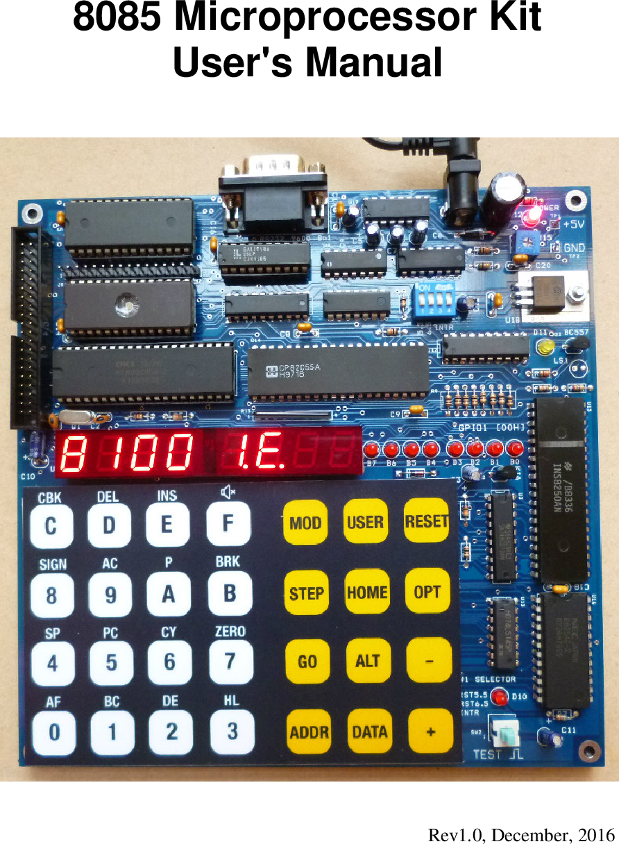 8085 Kit Manual