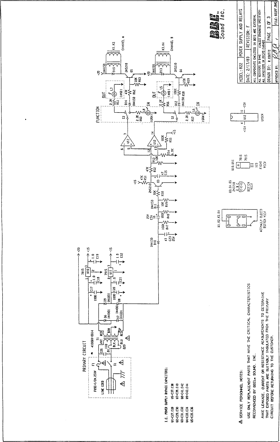 Page 3 of 3 - BBE 822 Manual For Pdf Schematics