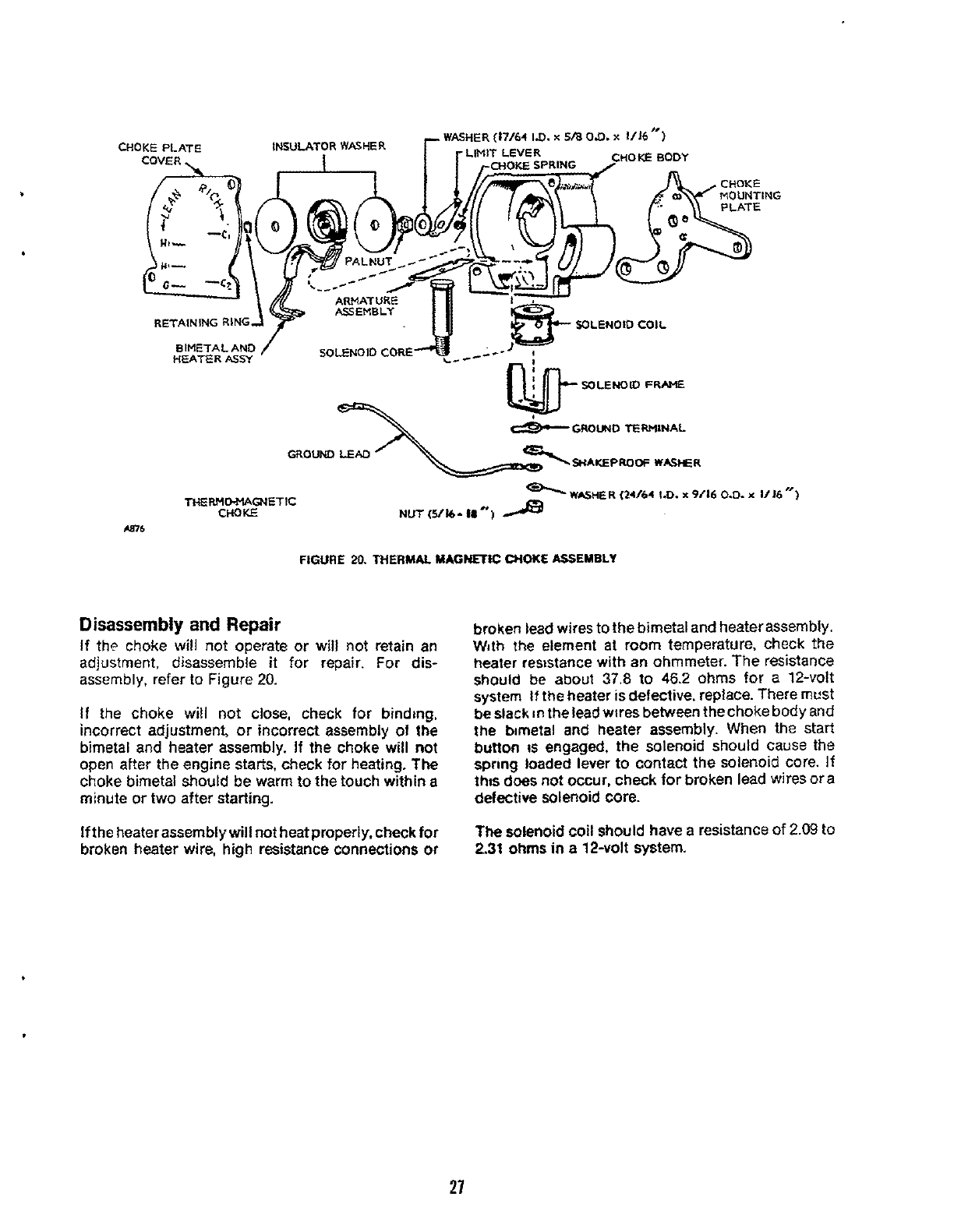 Onan Cck Ccka Cckb Spec A J Engine Service Manual