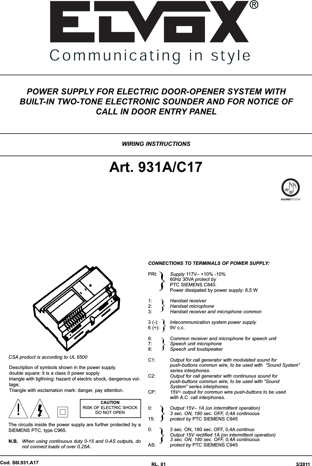 Page 1 of 8 - 931 Wiring Diagram
