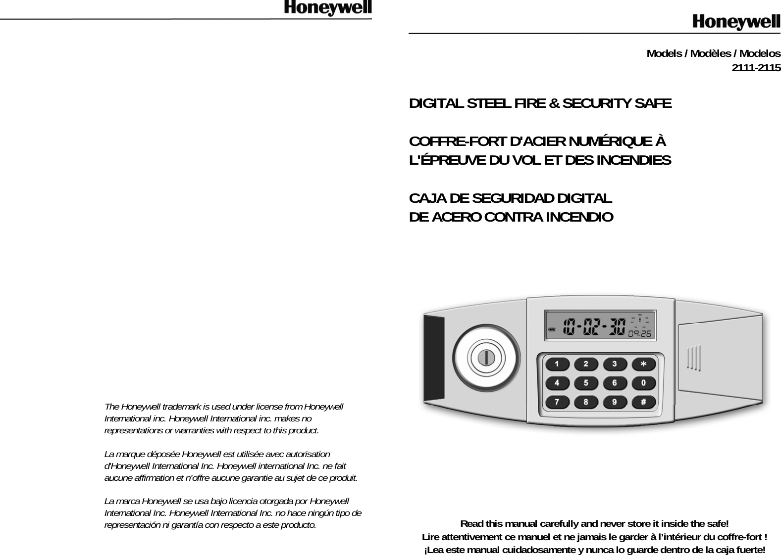 Page 1 of 7 - 2111-2115 Safe Owners Manual_v5.1 9390-user-manual