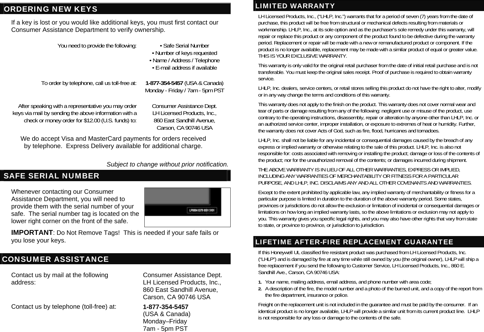 Page 6 of 7 - 2111-2115 Safe Owners Manual_v5.1 9390-user-manual