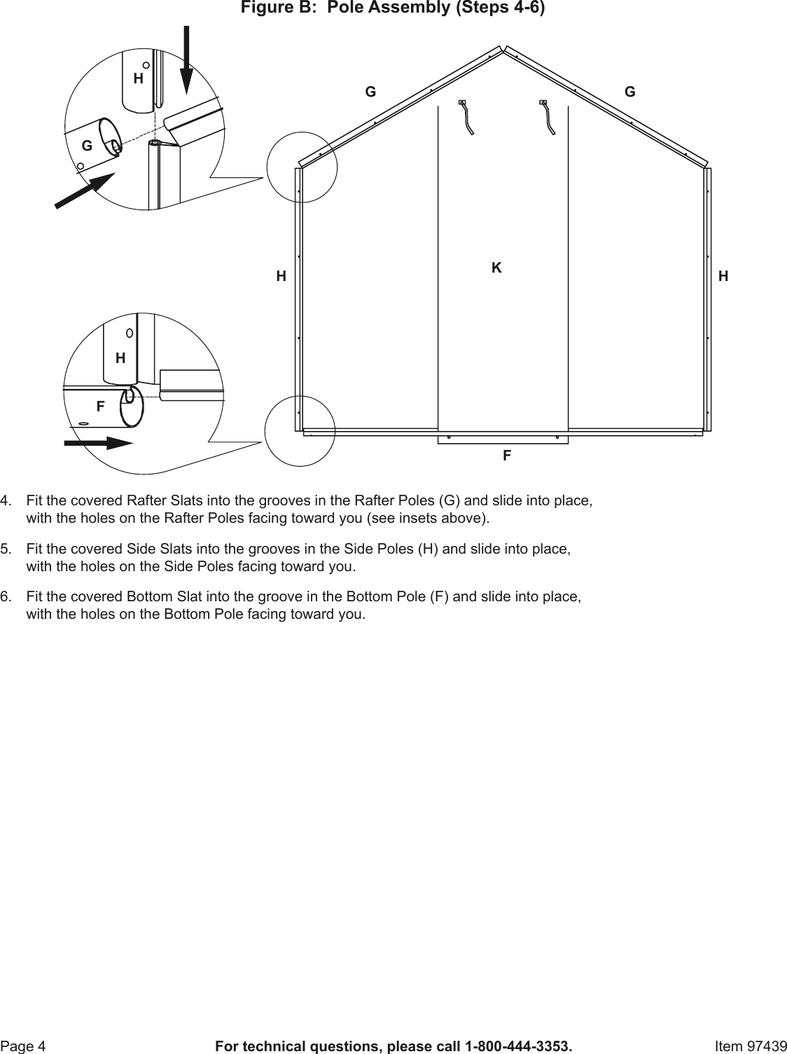 Page 4 of 12 - Manual For The 97439 6 Ft. X Greenhouse