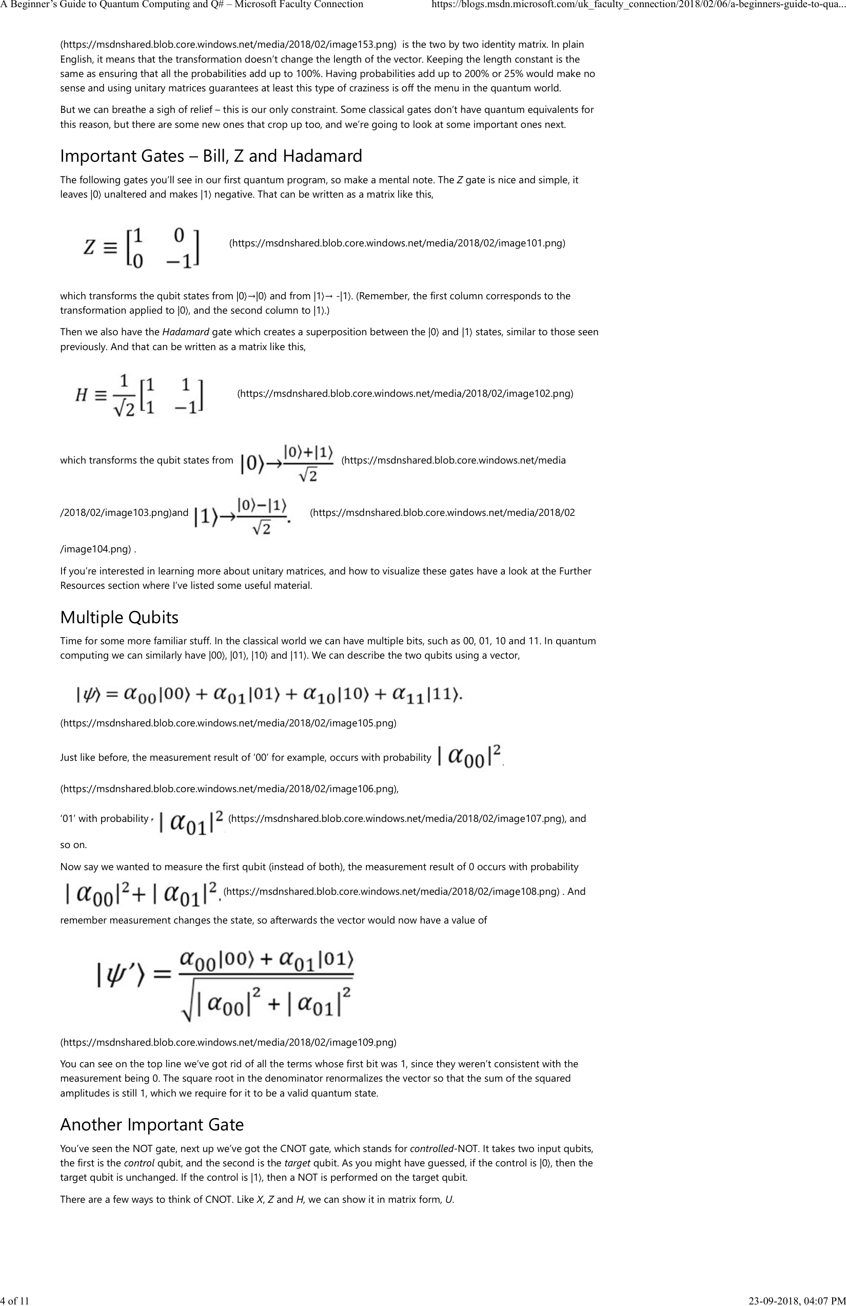 A Beginnera Zs Guide To Quantum Computing And Q A ﬁ Microsoft Faculty Connection Beginner S