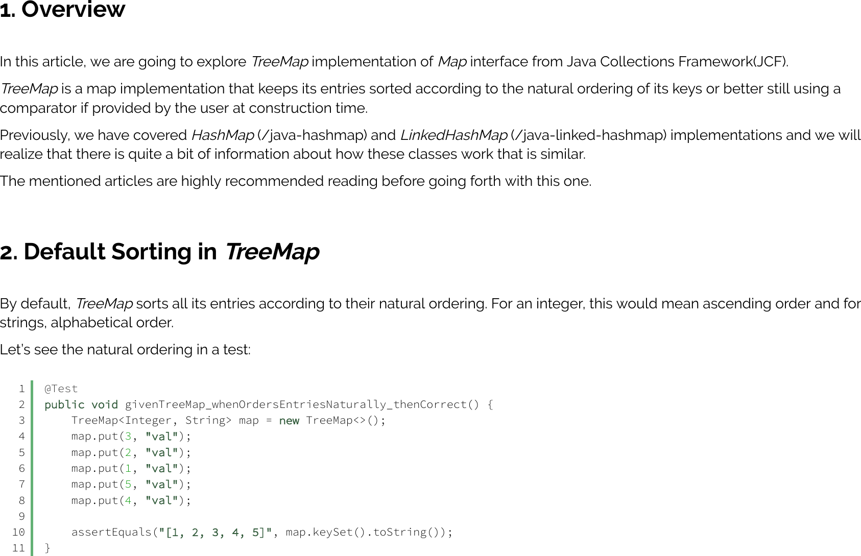 A Guide To Tree Map In Java Baeldung